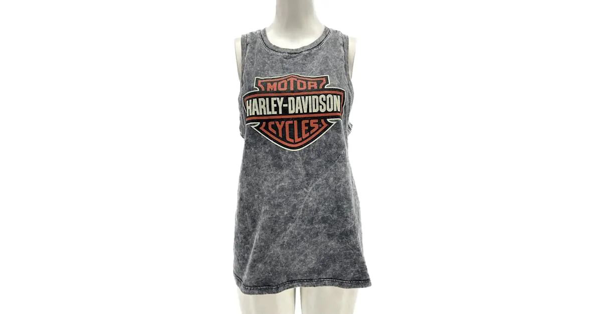 Autre Marque Camisetas HARLEY DAVIDSON.Internacional M Algodón Gris 