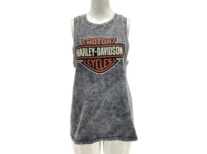 Autre Marque Camisetas HARLEY DAVIDSON.Internacional M Algodón Gris 