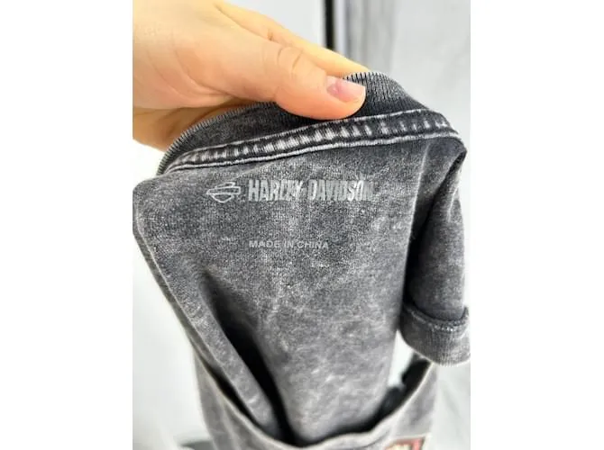 Autre Marque Camisetas HARLEY DAVIDSON.Internacional M Algodón Gris 